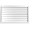 Ekena Millwork Vertical Surface Mount PVC Gable Vent w/ 2"W x 2"H , Brickmould Sill Frame, 42"W x 26"H GVPVE42X2603SN - alternate 1